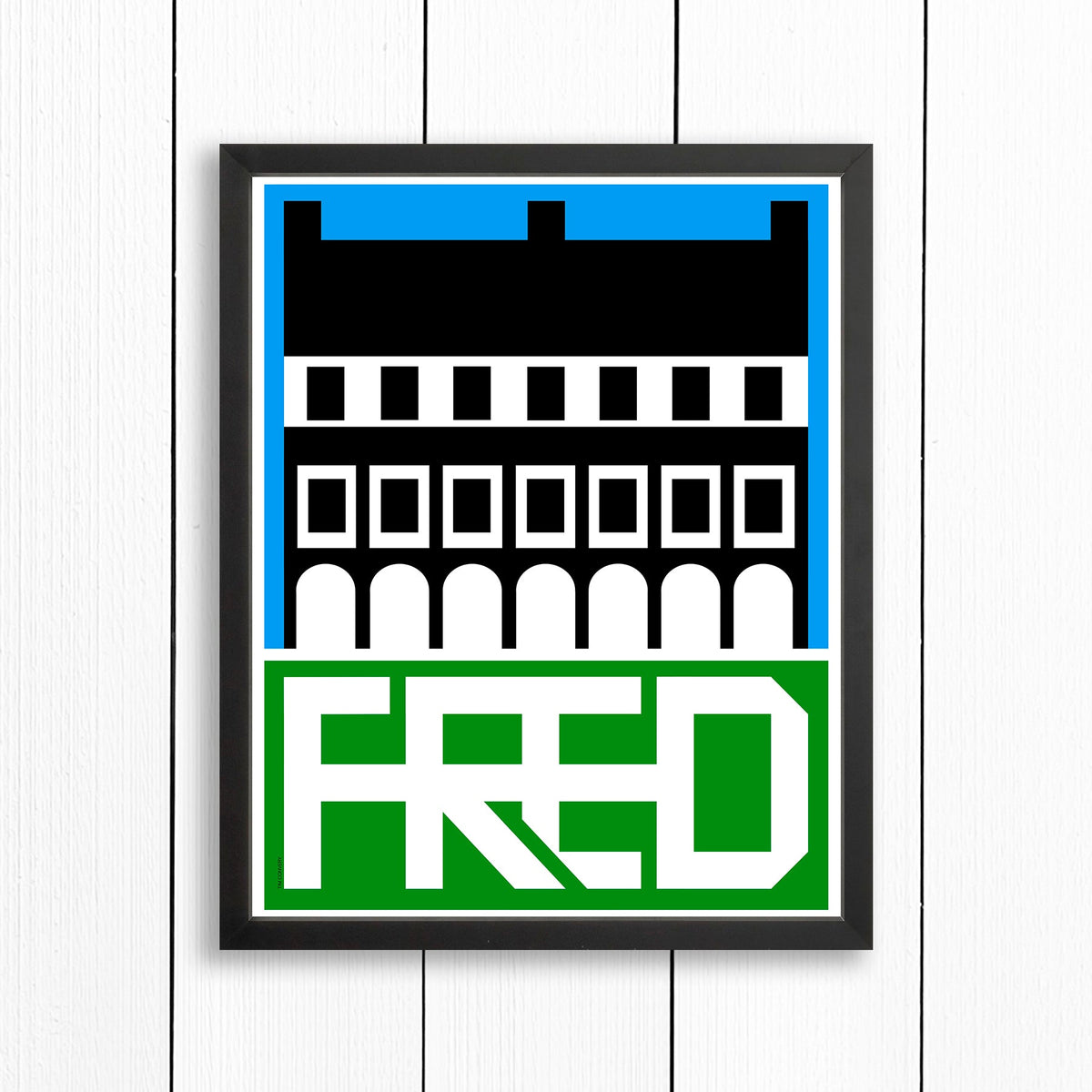 FREDERICTON NB / PRINT COLOR / 16X20 / BLACK Artwork