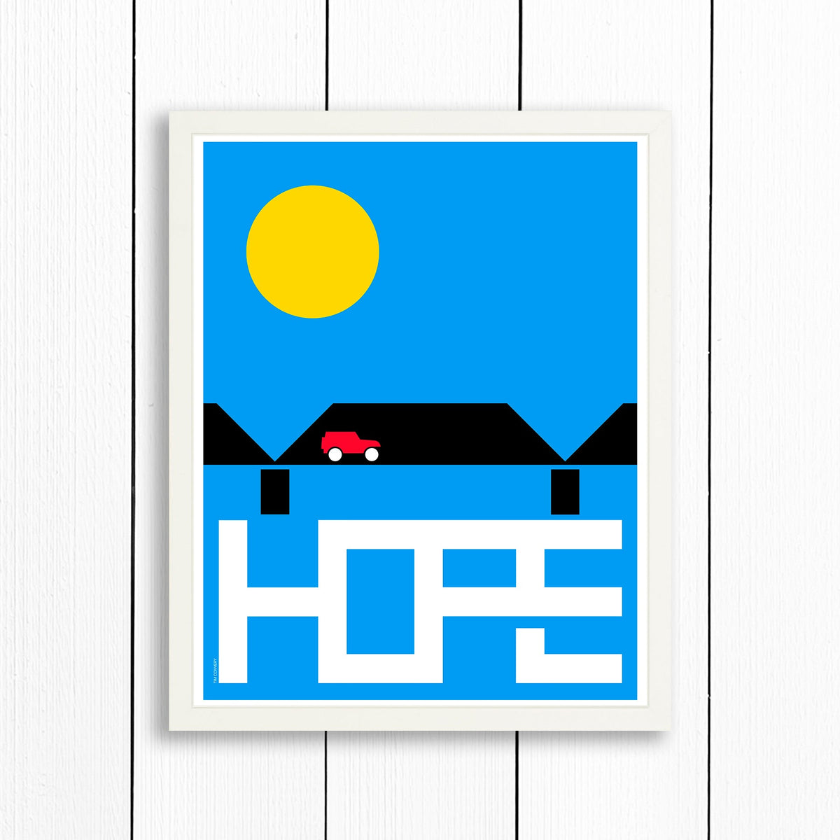 NEW HOPE / PRINT COLOR / 16X20 / WHITE Artwork