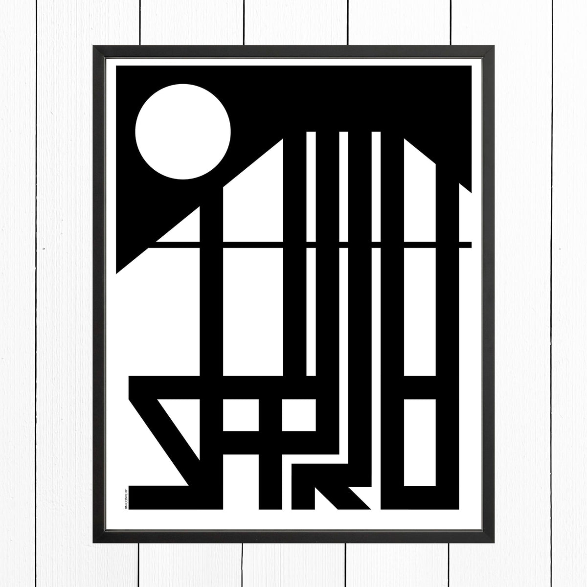 Sapporo / Print Black + White 24X30 Artwork