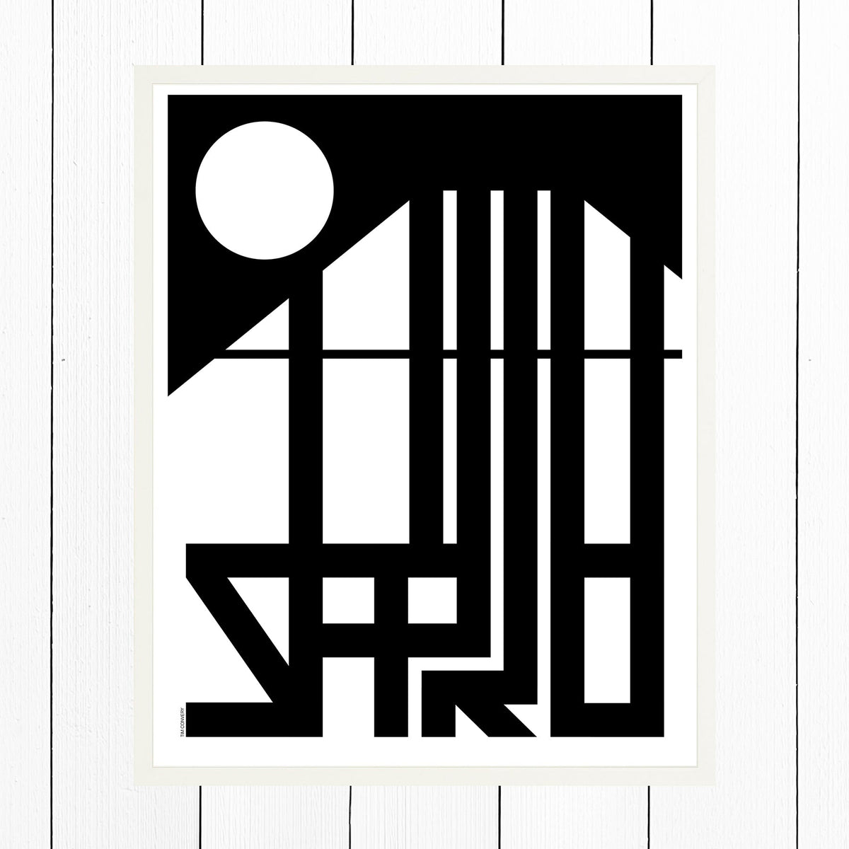 Sapporo / Print Black + White 24X30 Artwork