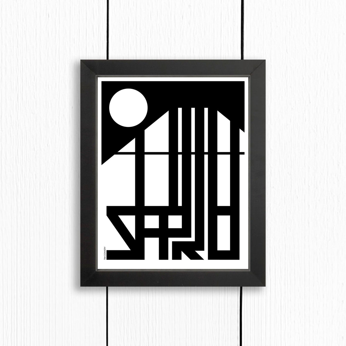 Sapporo / Print Black + White 8X10 Artwork