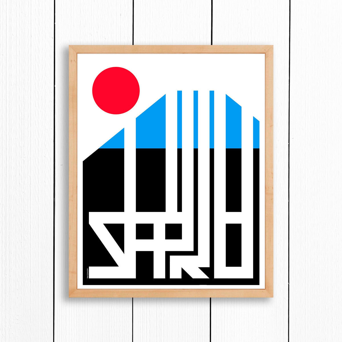 Sapporo / Print Color 16X20 Natural Artwork