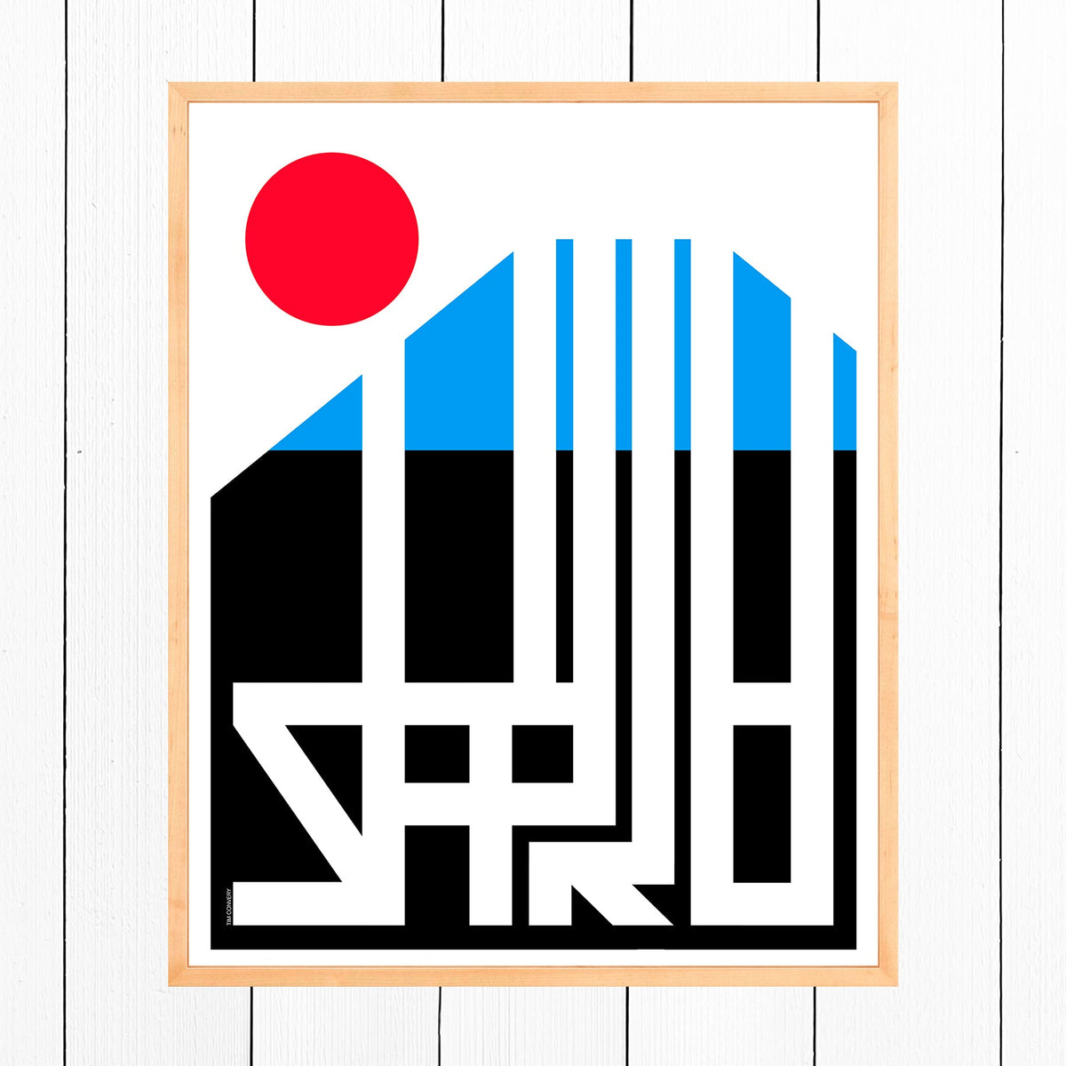 Sapporo / Print Color 24X30 Natural Artwork