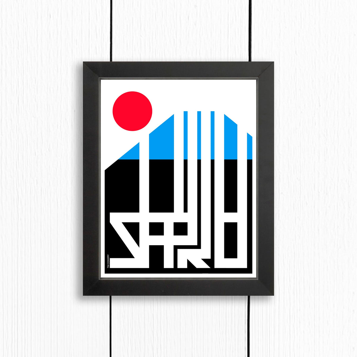 Sapporo / Print Color 8X10 Black Artwork