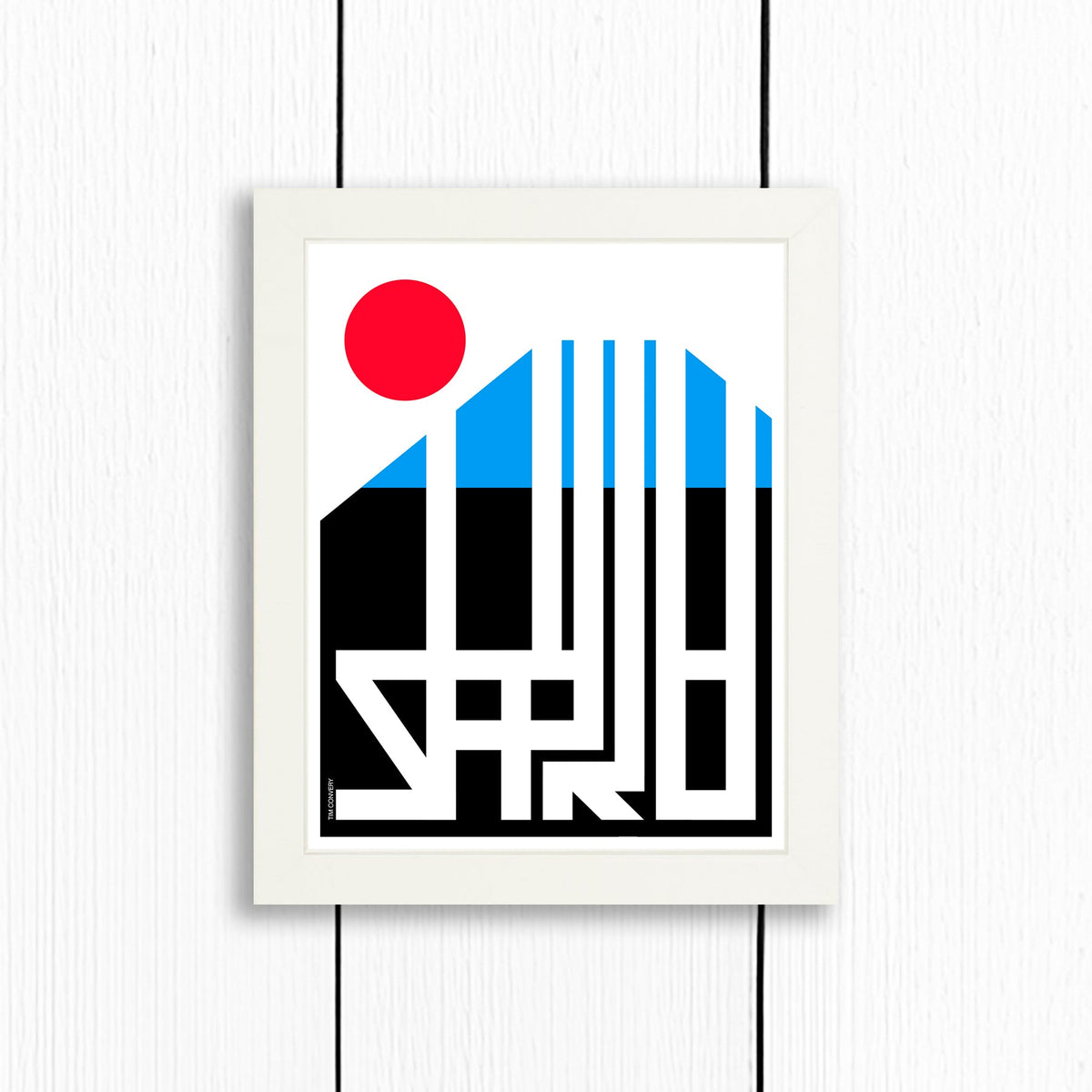 Sapporo / Print Color 8X10 White Artwork