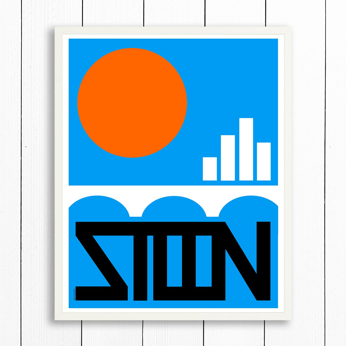 SASKATOON SK / PRINT COLOR / 24X30 / WHITE Artwork