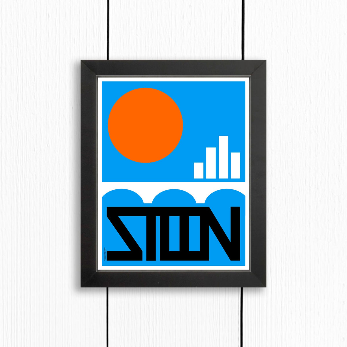 SASKATOON SK / PRINT COLOR / 8X10 / BLACK Artwork