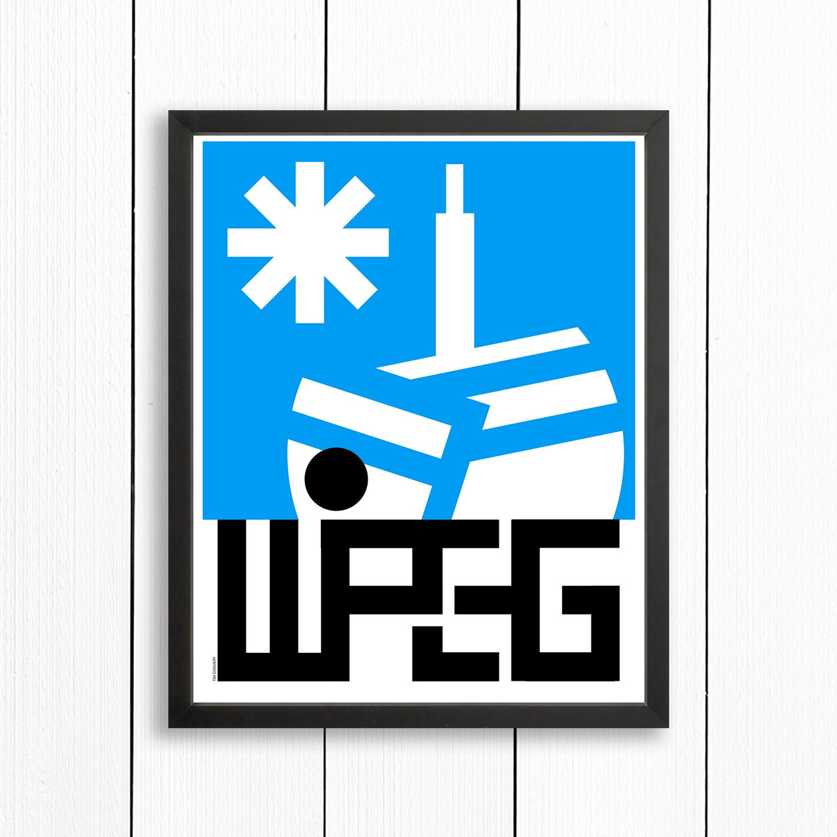 WINNIPEG MB / PRINT COLOR / 16X20 / BLACK Artwork