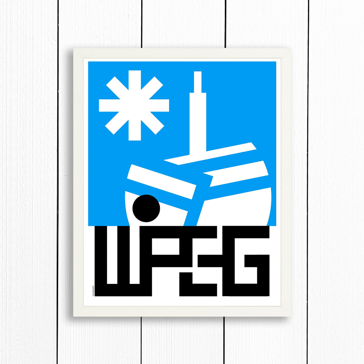 WINNIPEG MB / PRINT COLOR / 16X20 / WHITE Artwork