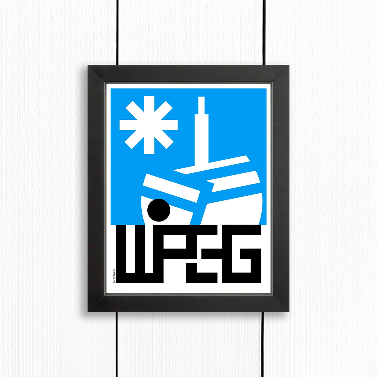 WINNIPEG MB / PRINT COLOR / 8X10 / BLACK Artwork