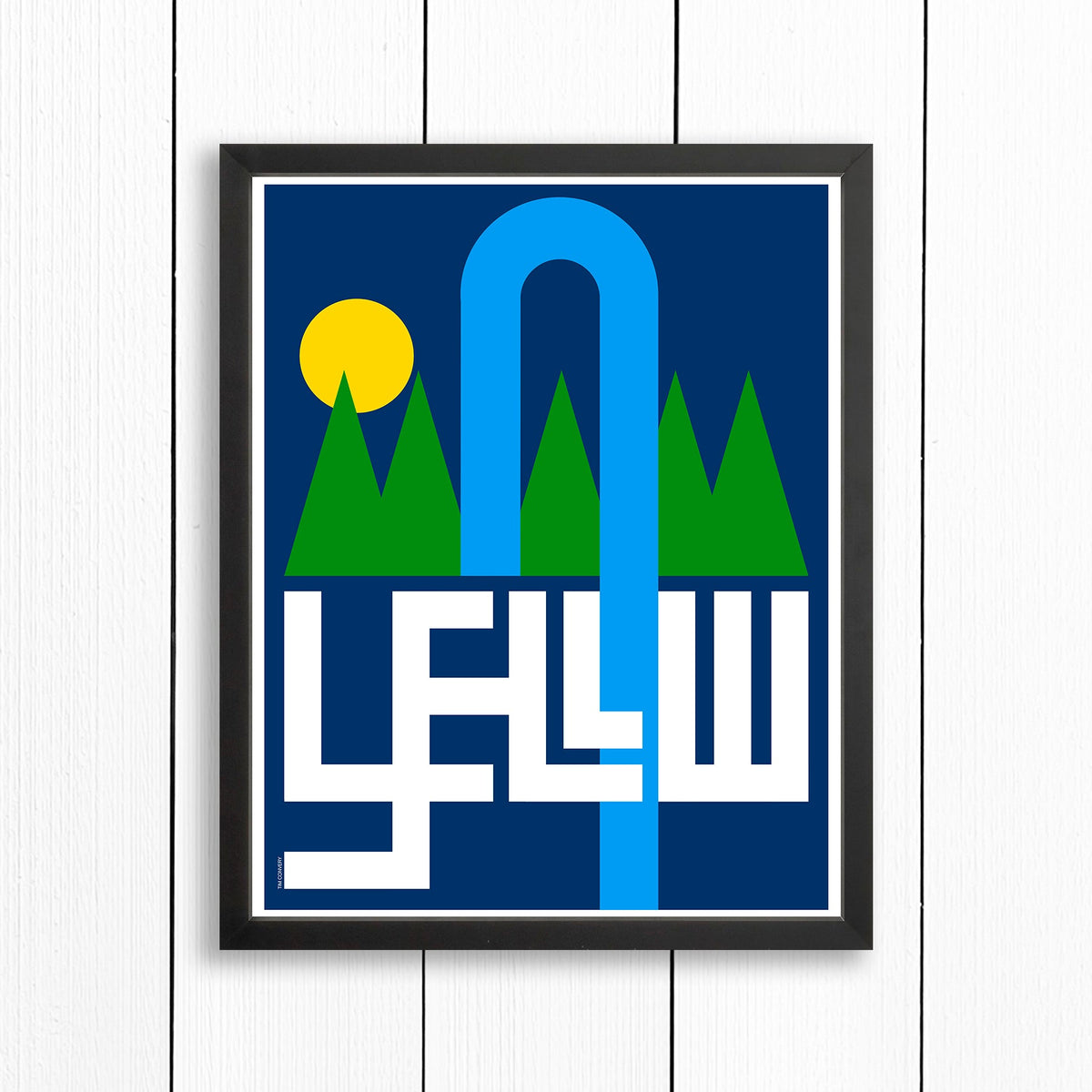 YELLOWSTONE / PRINT COLOR / 16X20 / BLACK Artwork