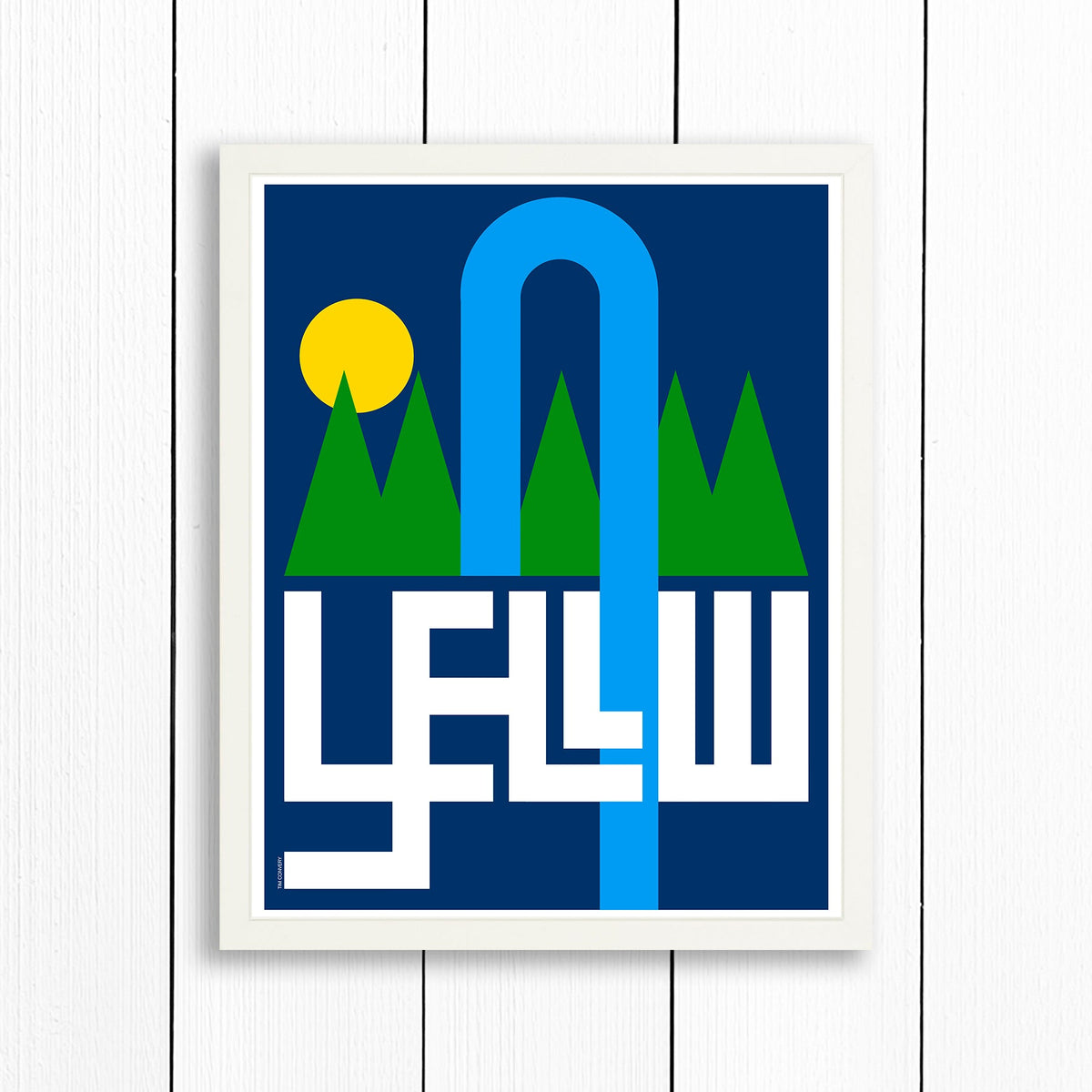 YELLOWSTONE / PRINT COLOR / 16X20 / WHITE Artwork