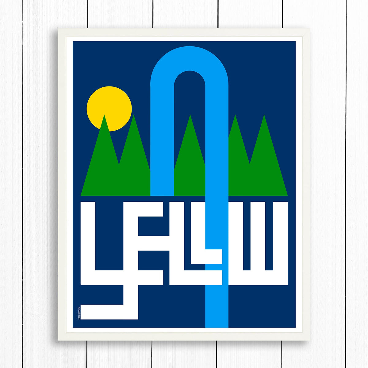YELLOWSTONE / PRINT COLOR / 24X30 / WHITE Artwork