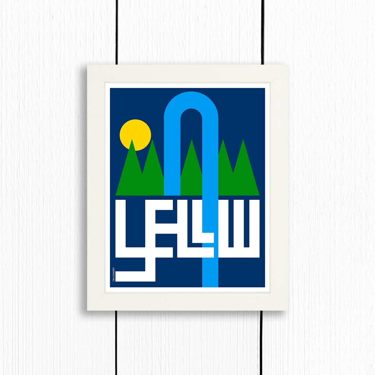 YELLOWSTONE / PRINT COLOR / 8X10 / WHITE Artwork