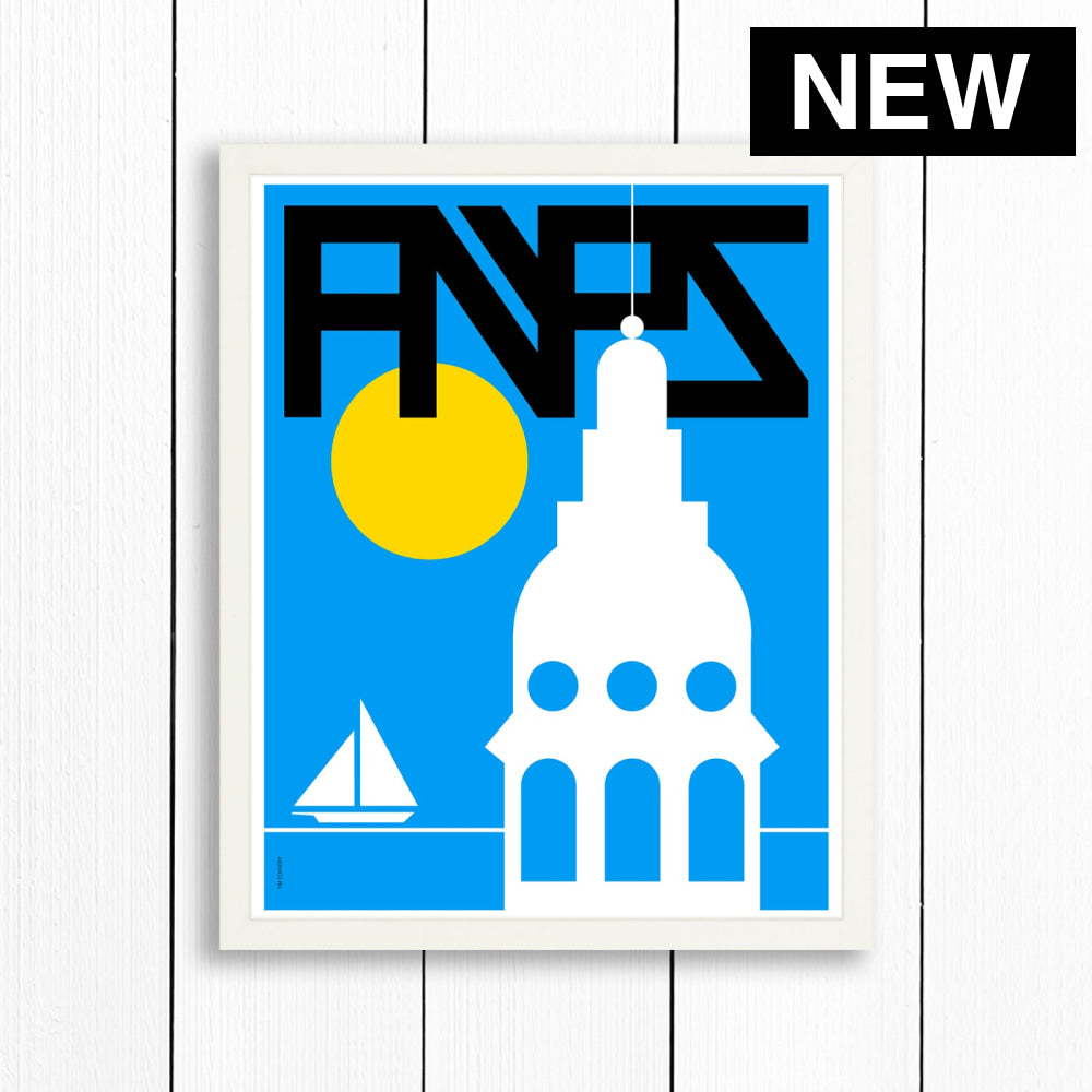 ANNAPOLIS / PRINT COLOR / 16X20 / WHITE Artwork