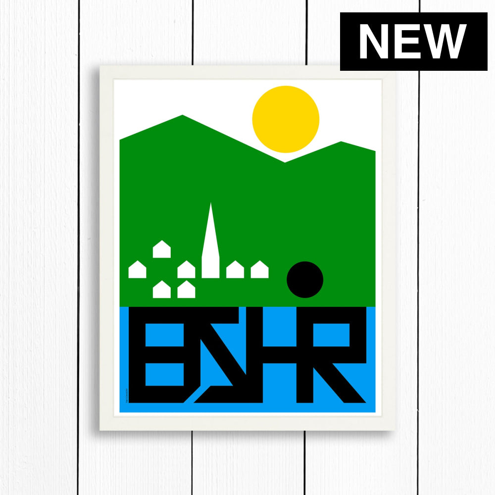 BERKSHIRES / PRINT COLOR / 16X20 / WHITE Artwork