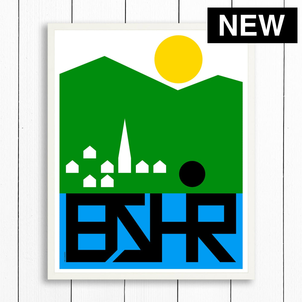 BERKSHIRES / PRINT COLOR / 24X30 / WHITE Artwork