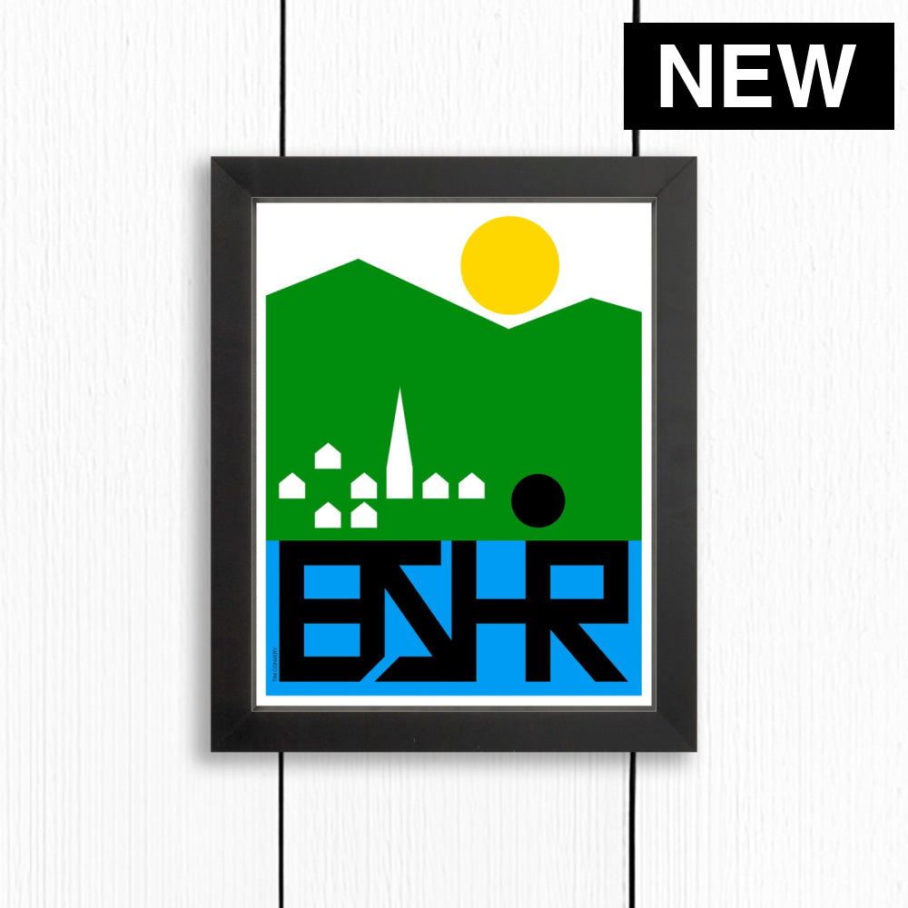 BERKSHIRES / PRINT COLOR / 8X10 / BLACK Artwork