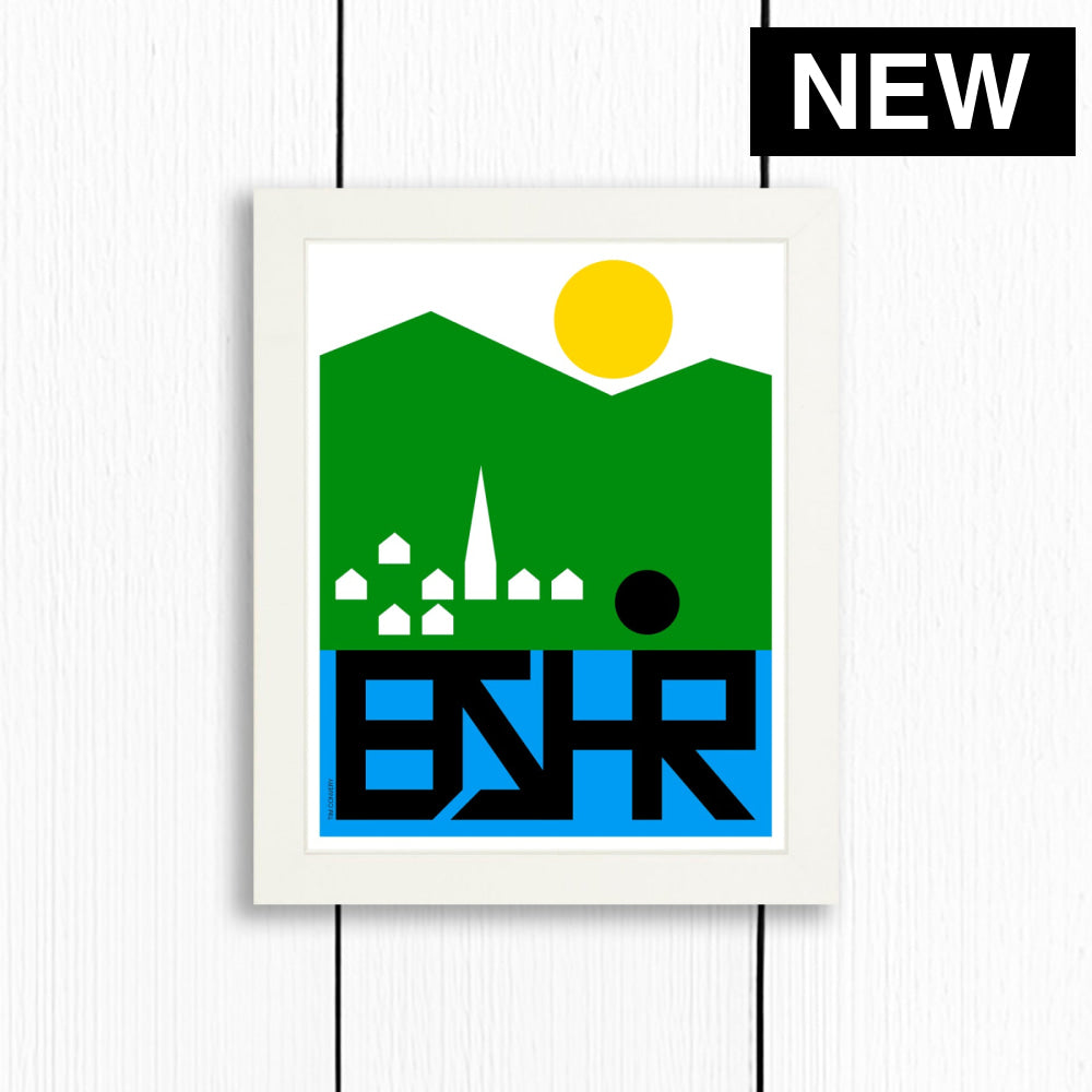 BERKSHIRES / PRINT COLOR / 8X10 / WHITE Artwork