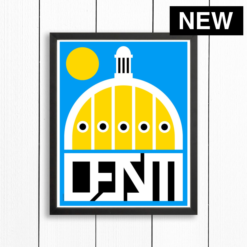 DES MOINES / PRINT COLOR / 16X20 / BLACK Artwork