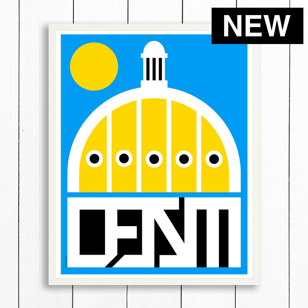 DES MOINES / PRINT COLOR / 24X30 / WHITE Artwork