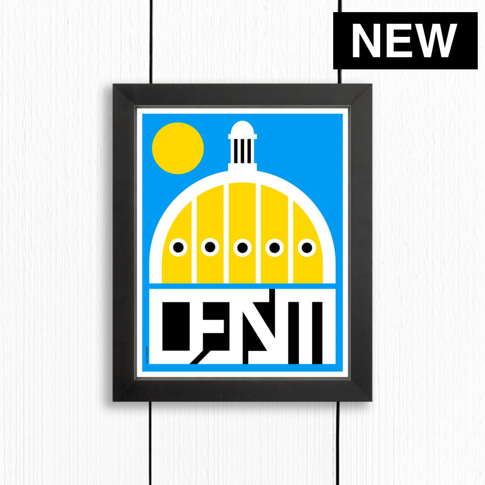 DES MOINES / PRINT COLOR / 8X10 / BLACK Artwork