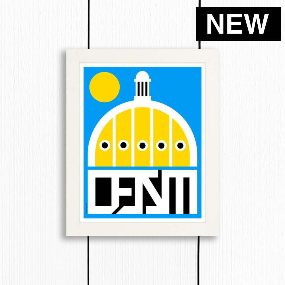 DES MOINES / PRINT COLOR / 8X10 / WHITE Artwork