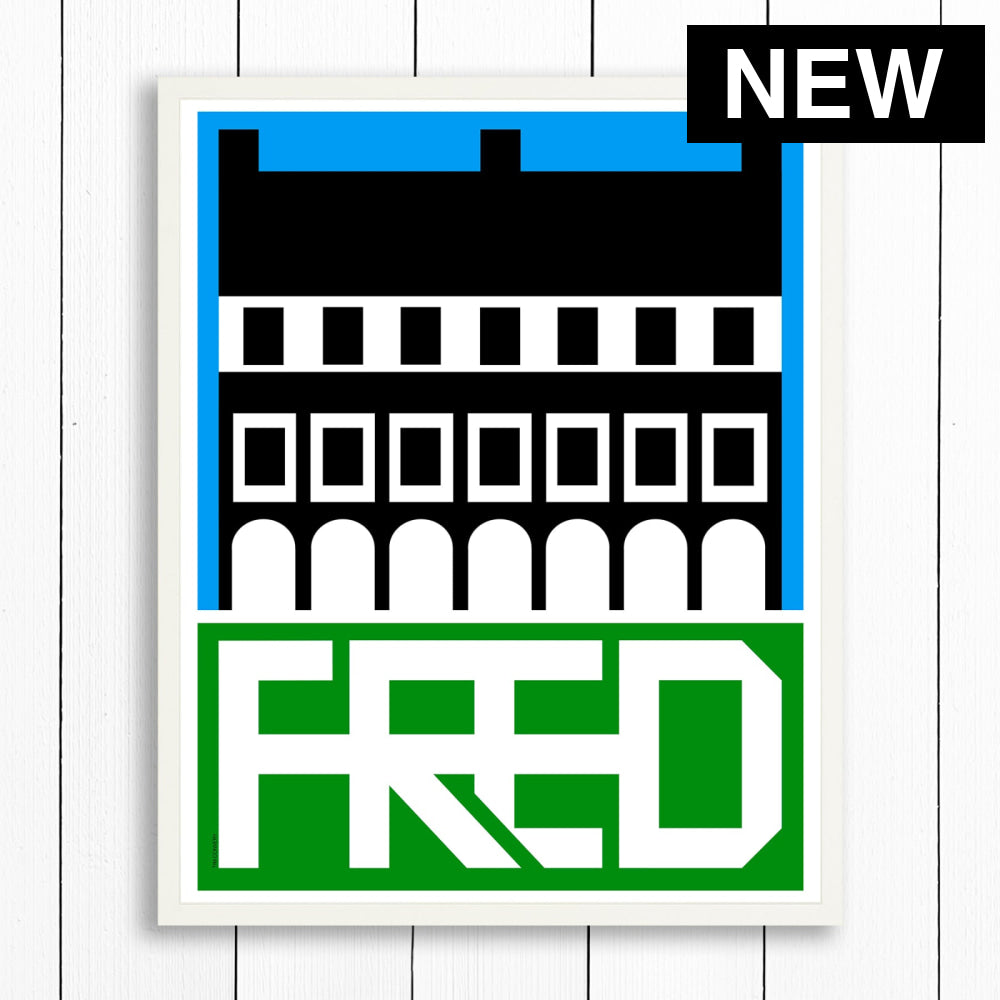 FREDERICTON NB / PRINT COLOR / 24X30 / WHITE Artwork