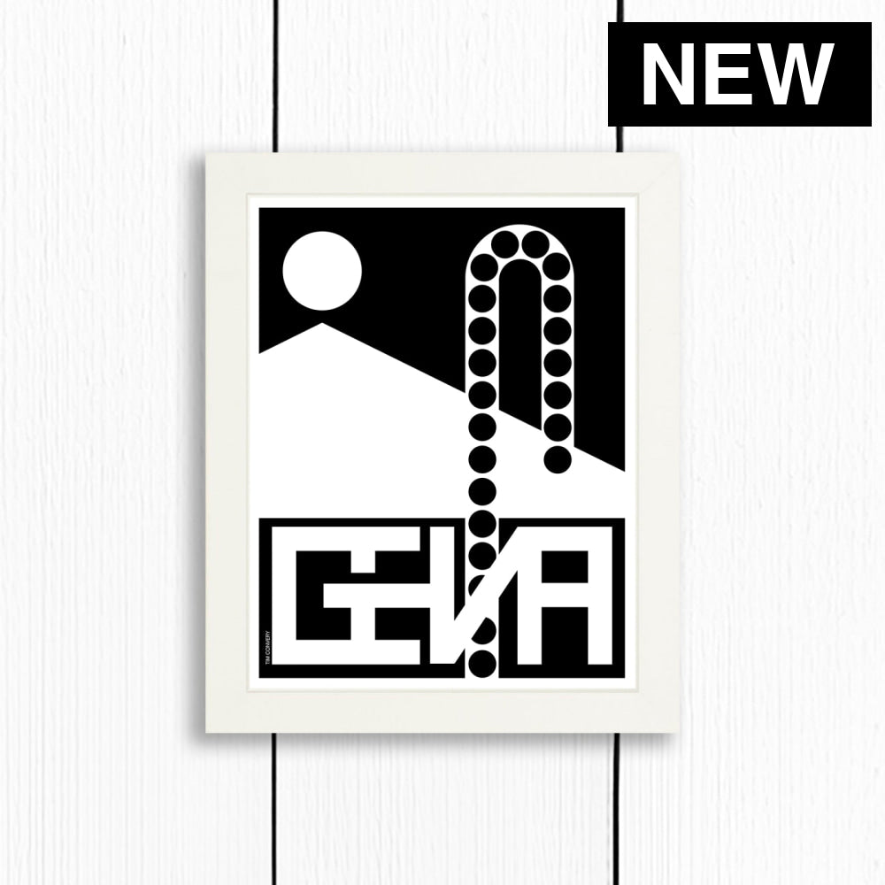 Geneva / Print Black + White 8X10 Artwork
