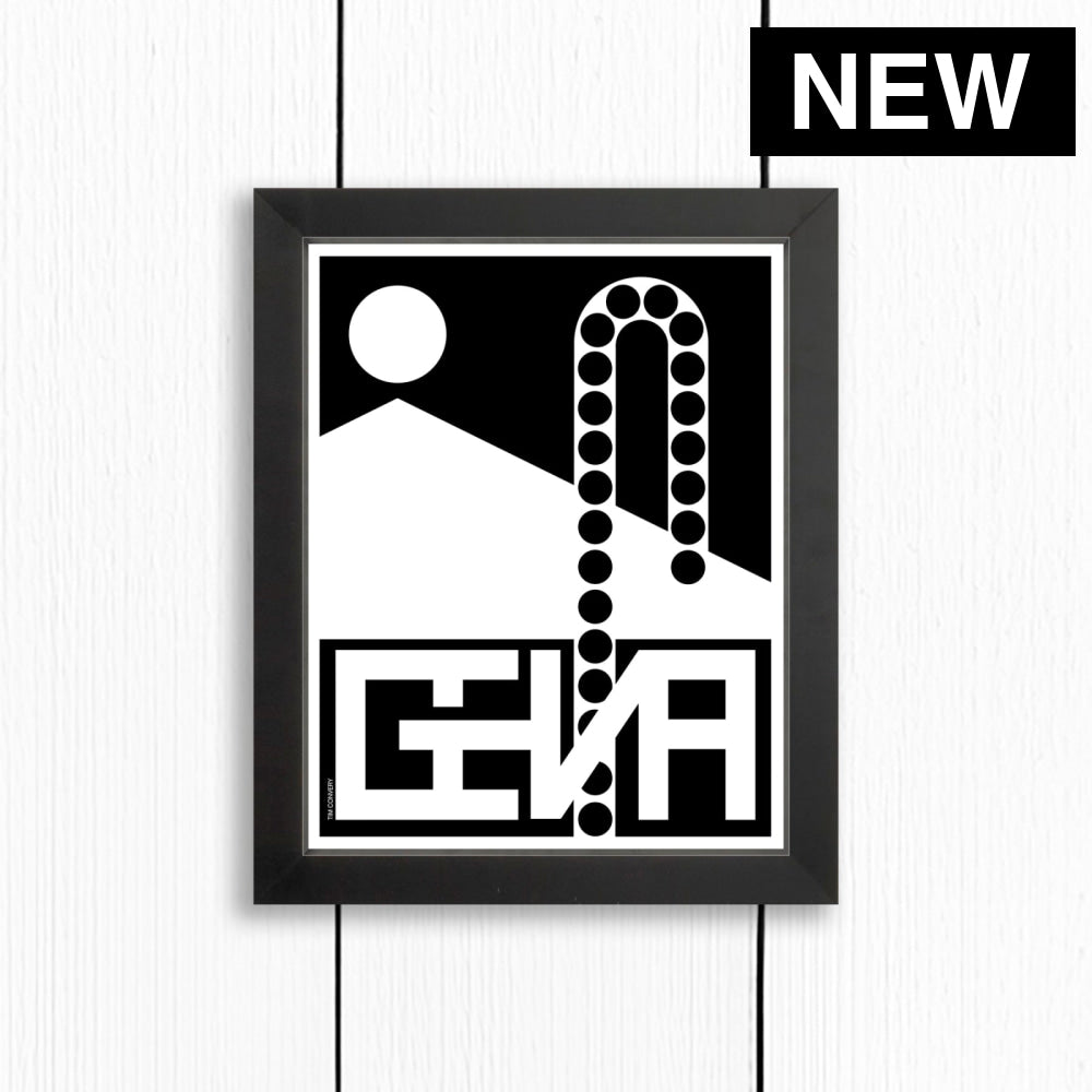 Geneva / Print Black + White 8X10 Artwork