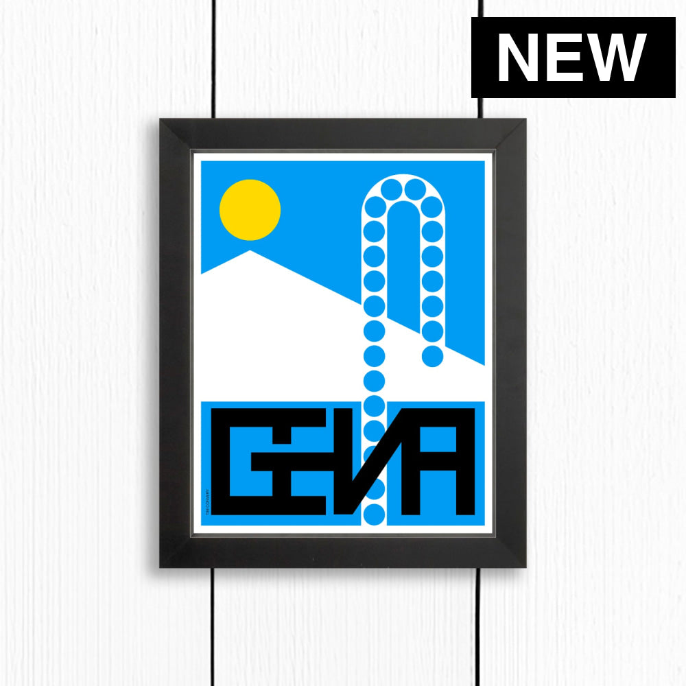 Geneva / Print Color 8X10 Black Artwork