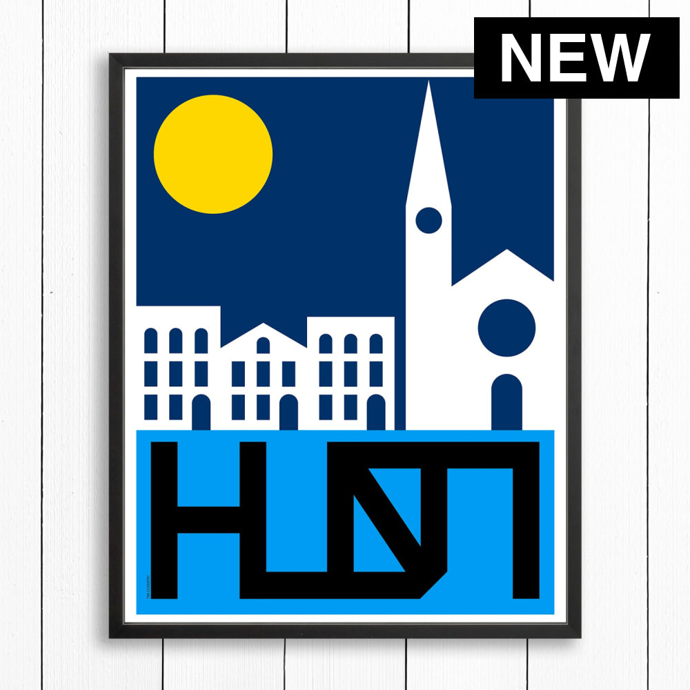 HUDSON NY / PRINT COLOR / 24X30 / BLACK Artwork