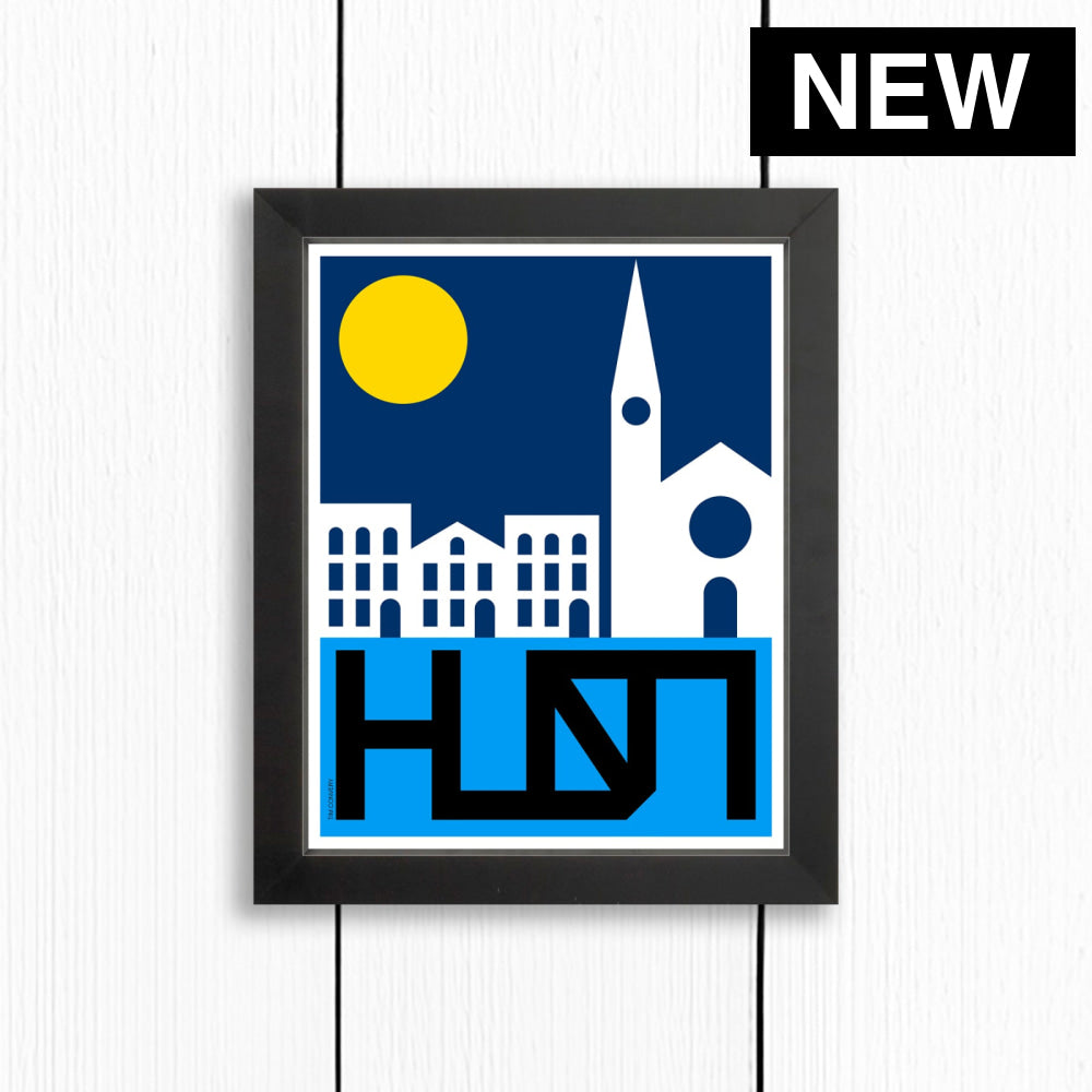 HUDSON NY / PRINT COLOR / 8X10 / BLACK Artwork