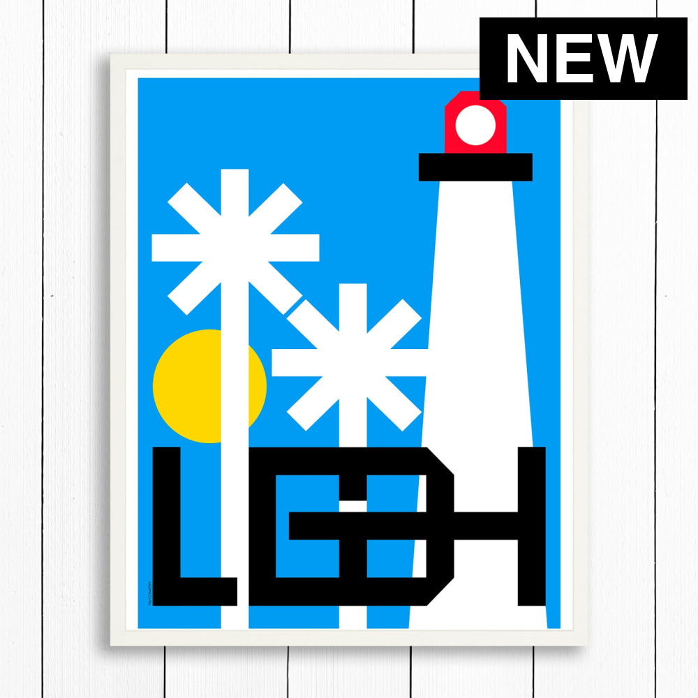 LONG BEACH / PRINT COLOR / 24X30 / WHITE Artwork