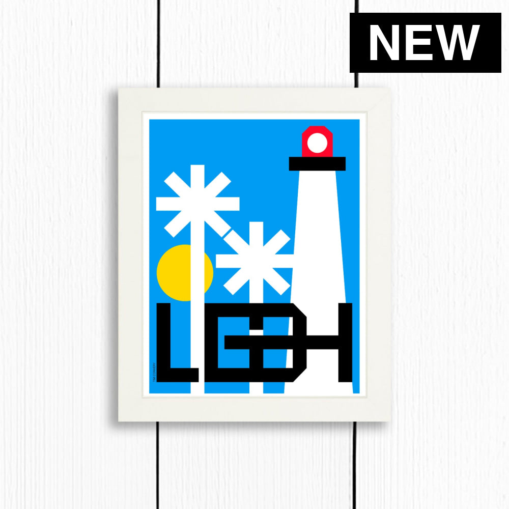 LONG BEACH / PRINT COLOR / 8X10 / WHITE Artwork