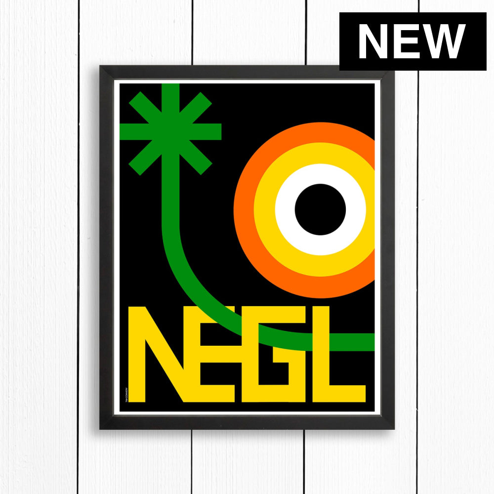 NEGRIL / PRINT COLOR / 16X20 / BLACK Artwork