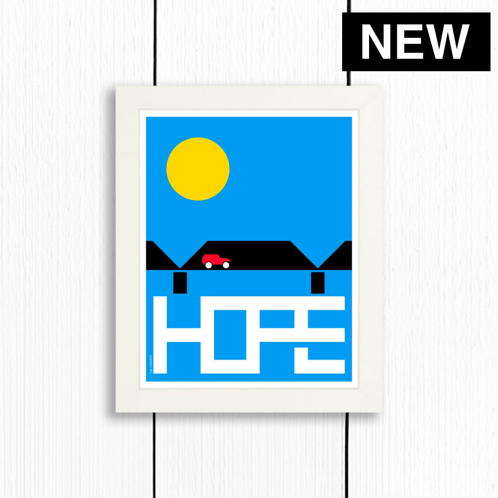 NEW HOPE / PRINT COLOR / 8X10 / WHITE Artwork