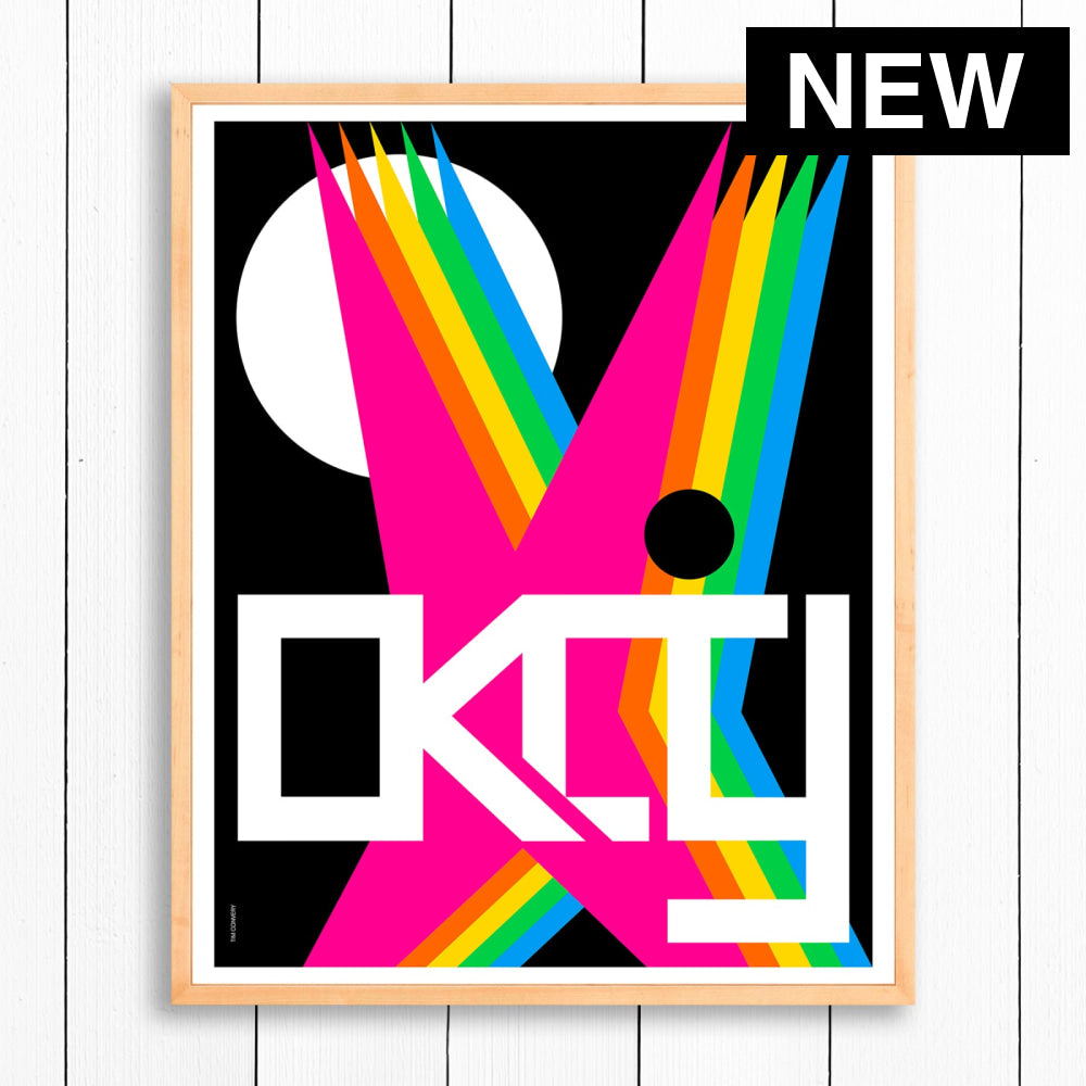 OKLAHOMA CITY / PRINT COLOR / 24X30 / NATURAL Artwork