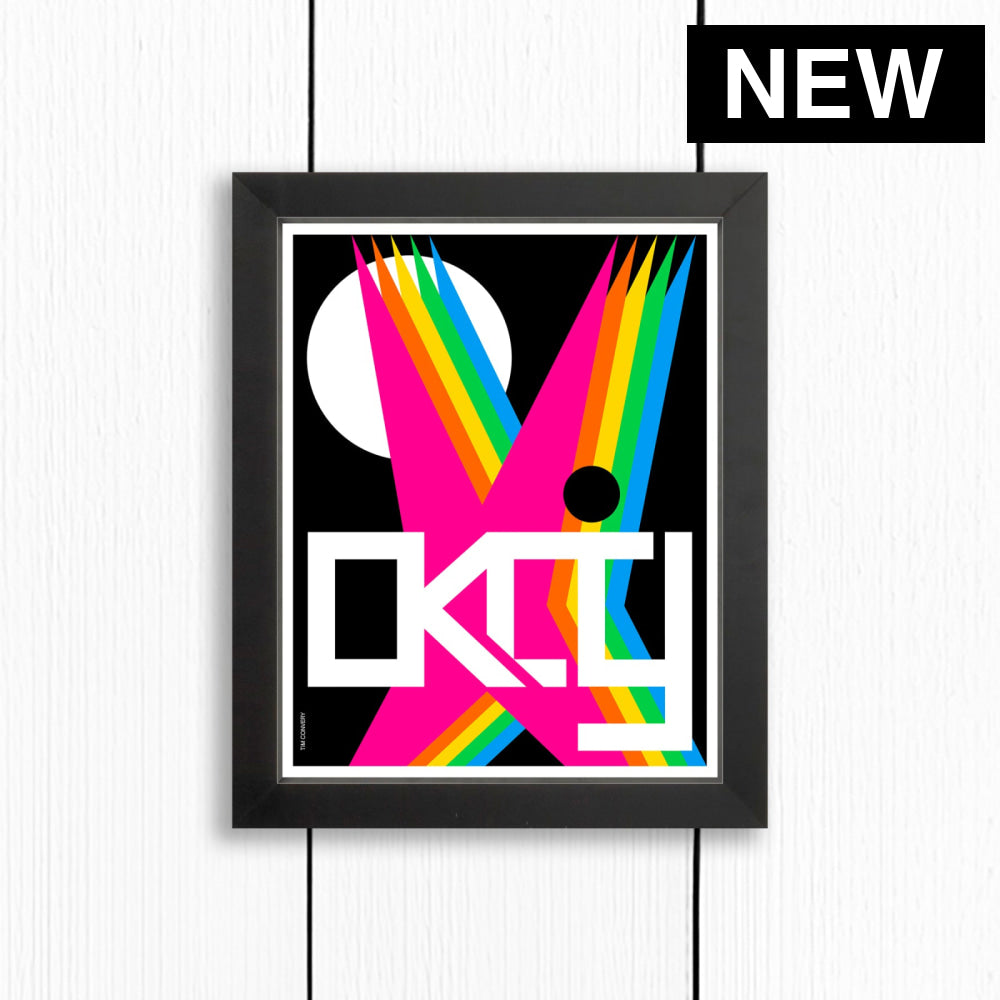 OKLAHOMA CITY / PRINT COLOR / 8X10 / BLACK Artwork