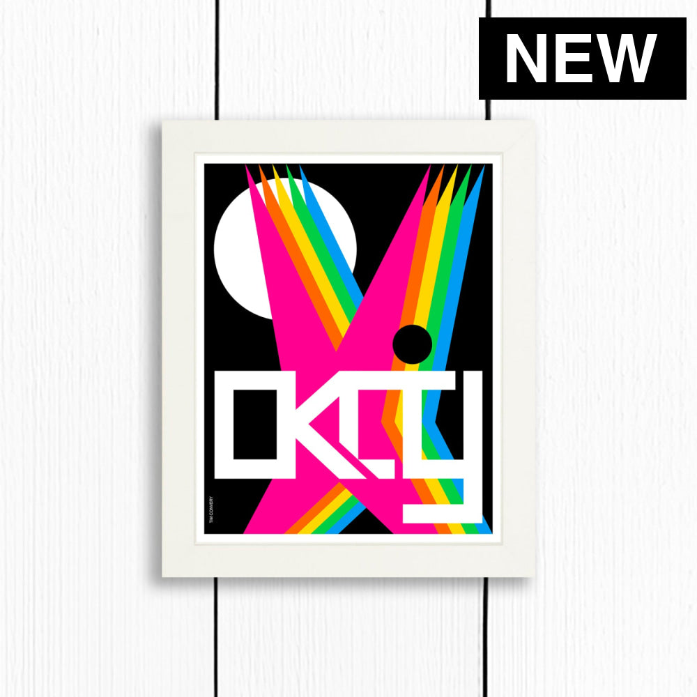 OKLAHOMA CITY / PRINT COLOR / 8X10 / WHITE Artwork