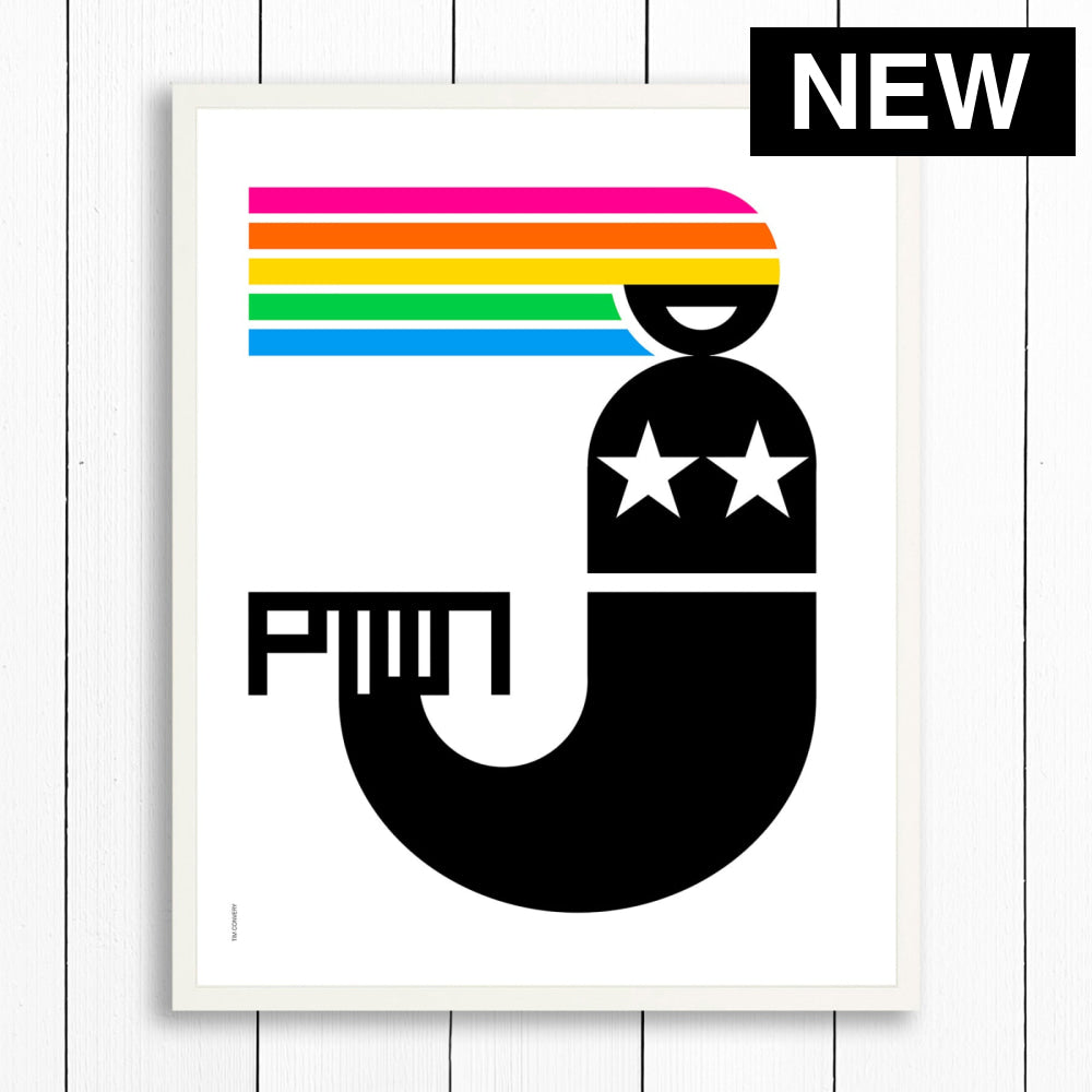 PTOWN / MERMAID RNBW / PRINT - COLOR / 24X30 / WHITE - Artwork