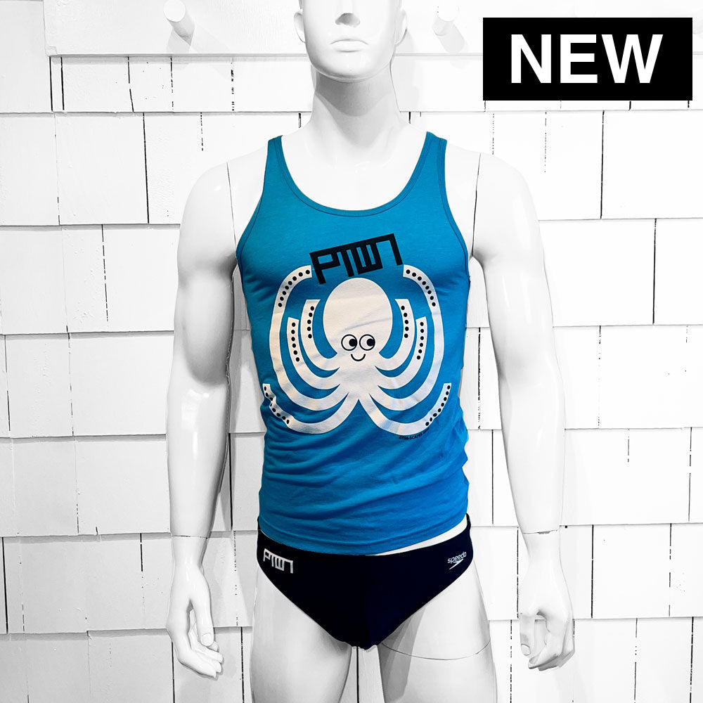 Ptown / Squiggles Tank Turquoise Tank