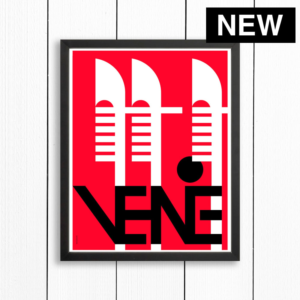 VENICE / PRINT COLOR / 16X20 / BLACK Artwork