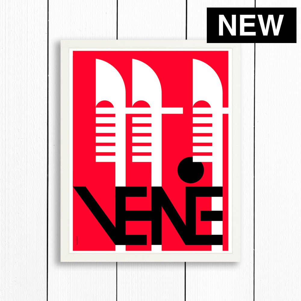 VENICE / PRINT COLOR / 16X20 / WHITE Artwork