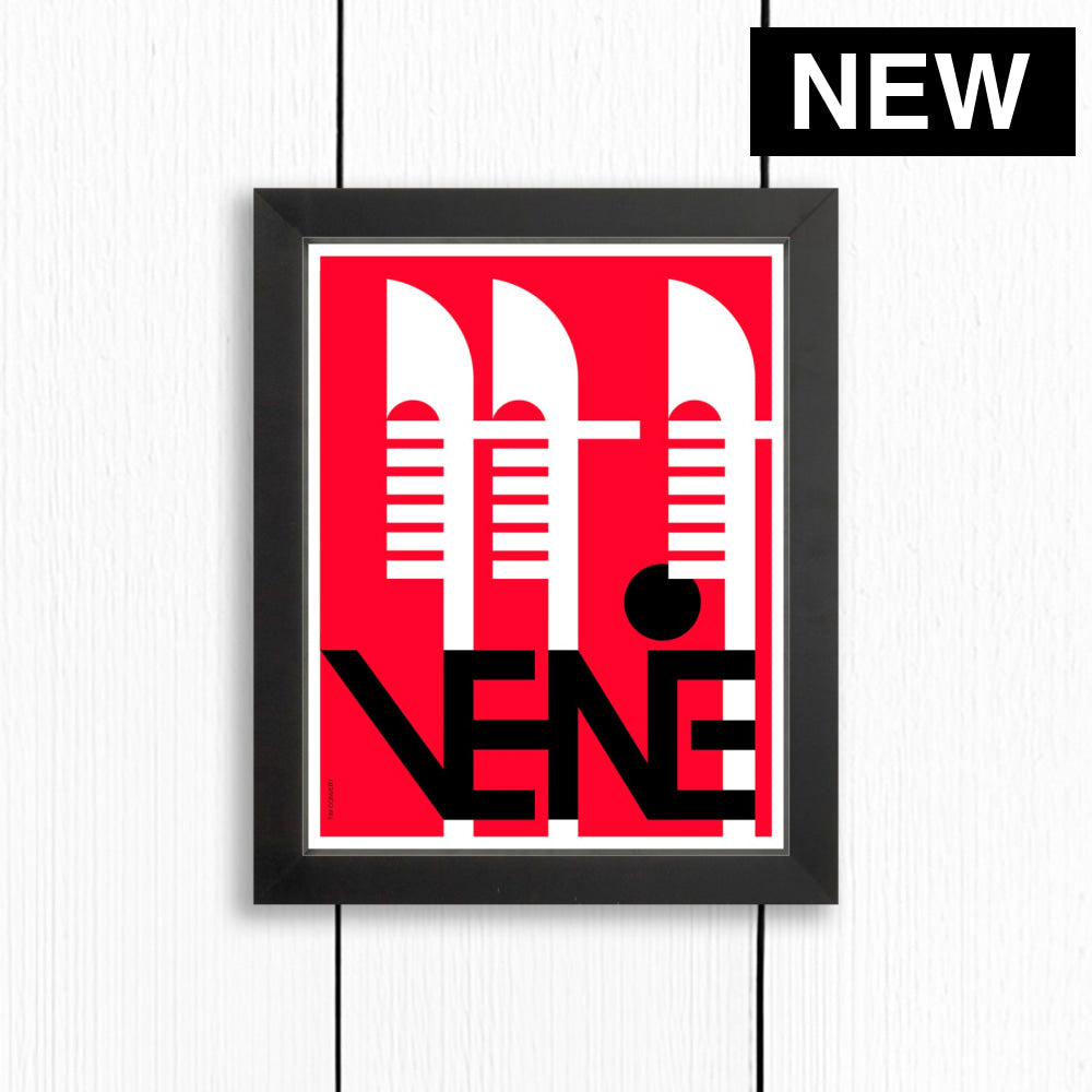 VENICE / PRINT COLOR / 8X10 / BLACK Artwork