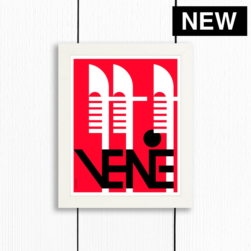 VENICE / PRINT COLOR / 8X10 / WHITE Artwork
