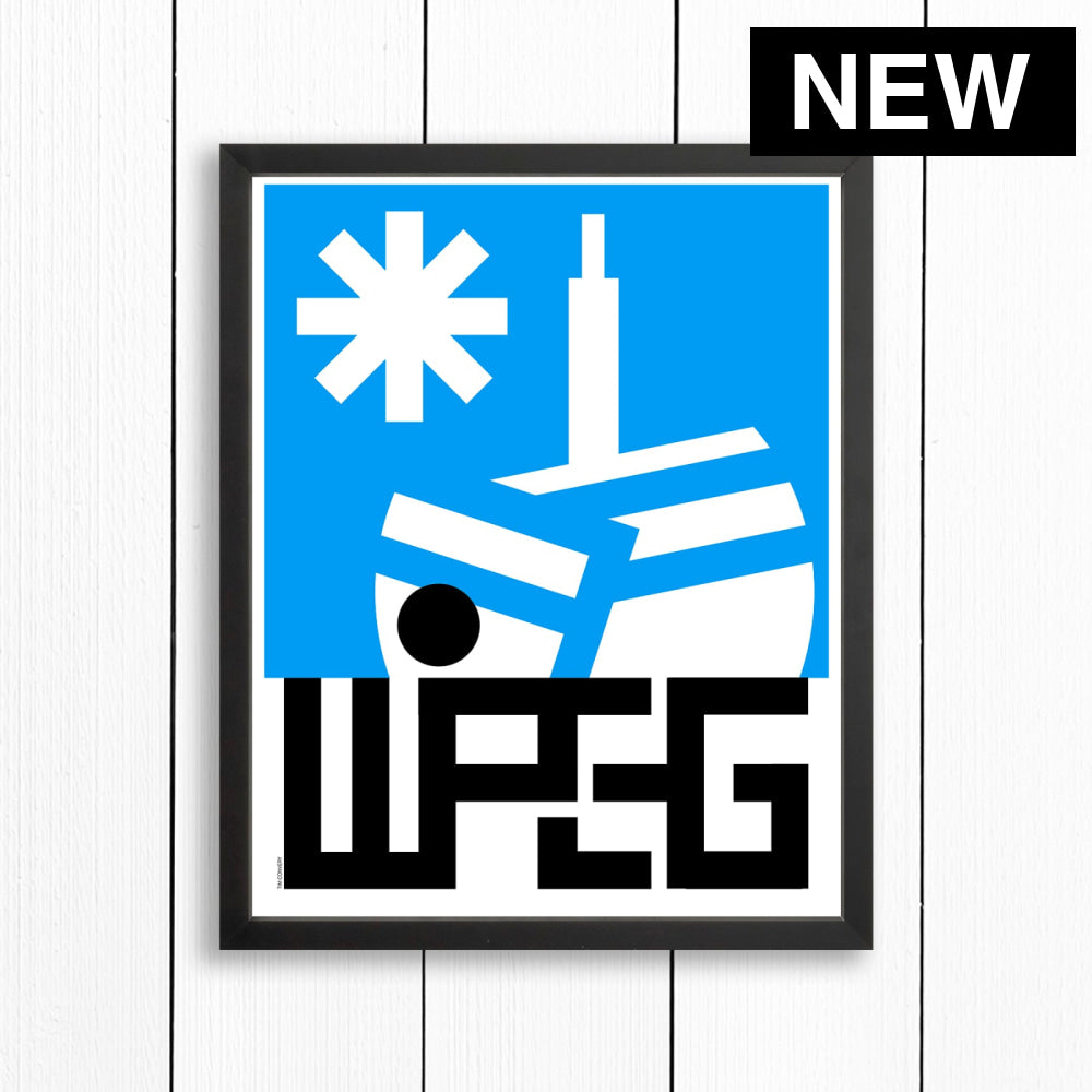 WINNIPEG MB / PRINT COLOR / 16X20 / BLACK Artwork