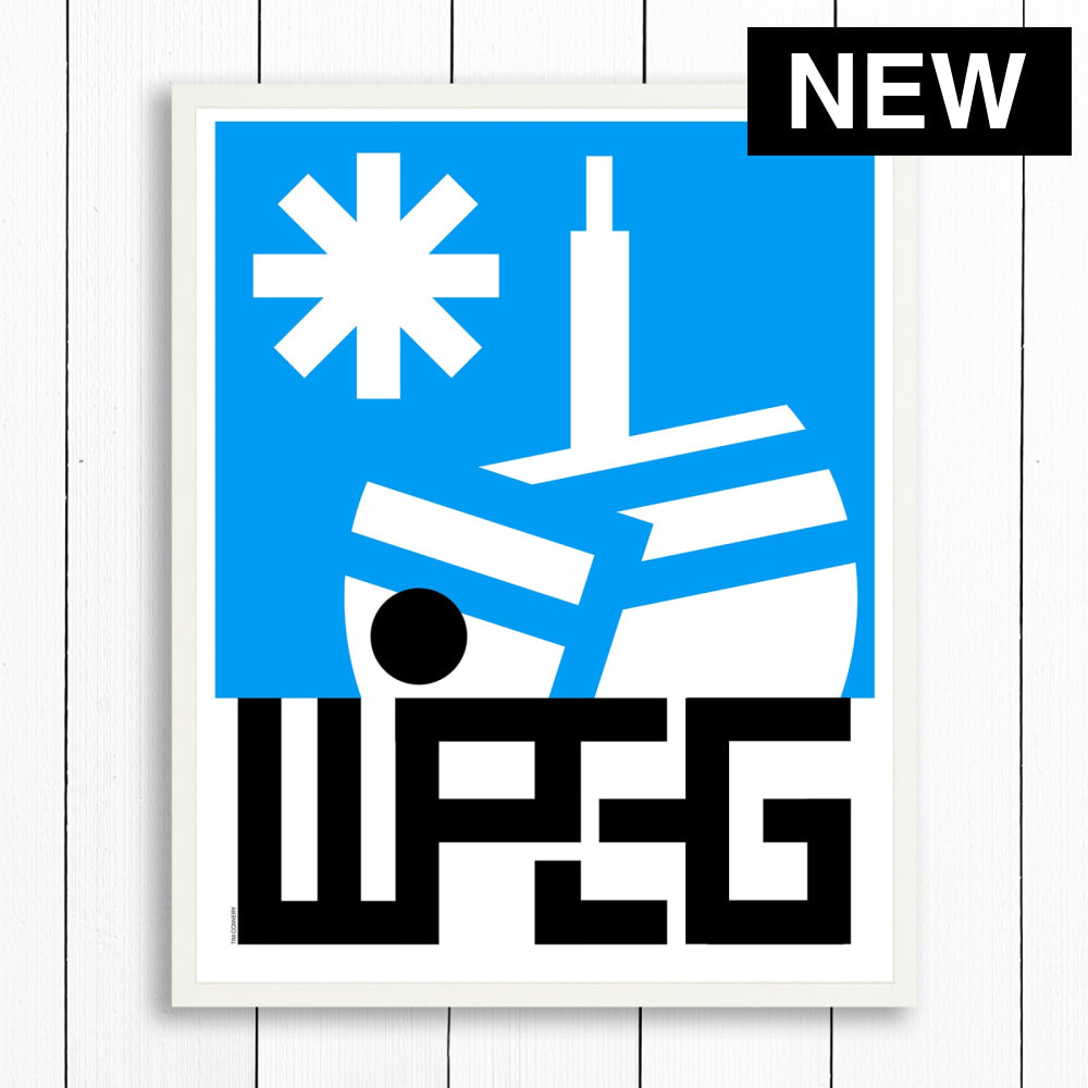 WINNIPEG MB / PRINT COLOR / 24X30 / WHITE Artwork