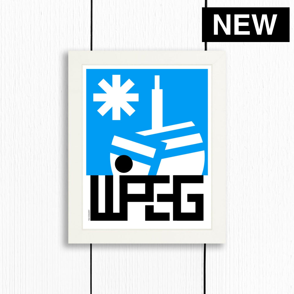 WINNIPEG MB / PRINT COLOR / 8X10 / WHITE Artwork