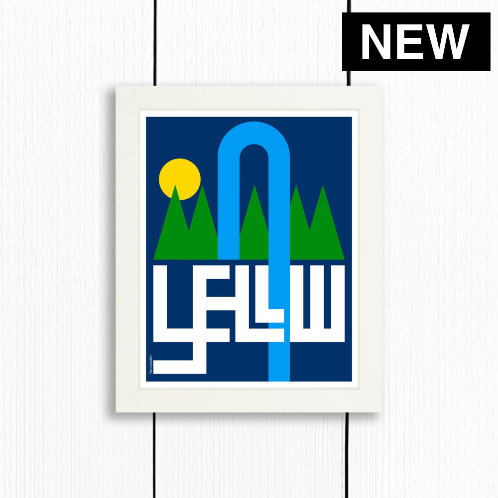 YELLOWSTONE / PRINT COLOR / 8X10 / WHITE Artwork